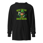 Here for the Green Beer Hooded Long Sleeve Tee