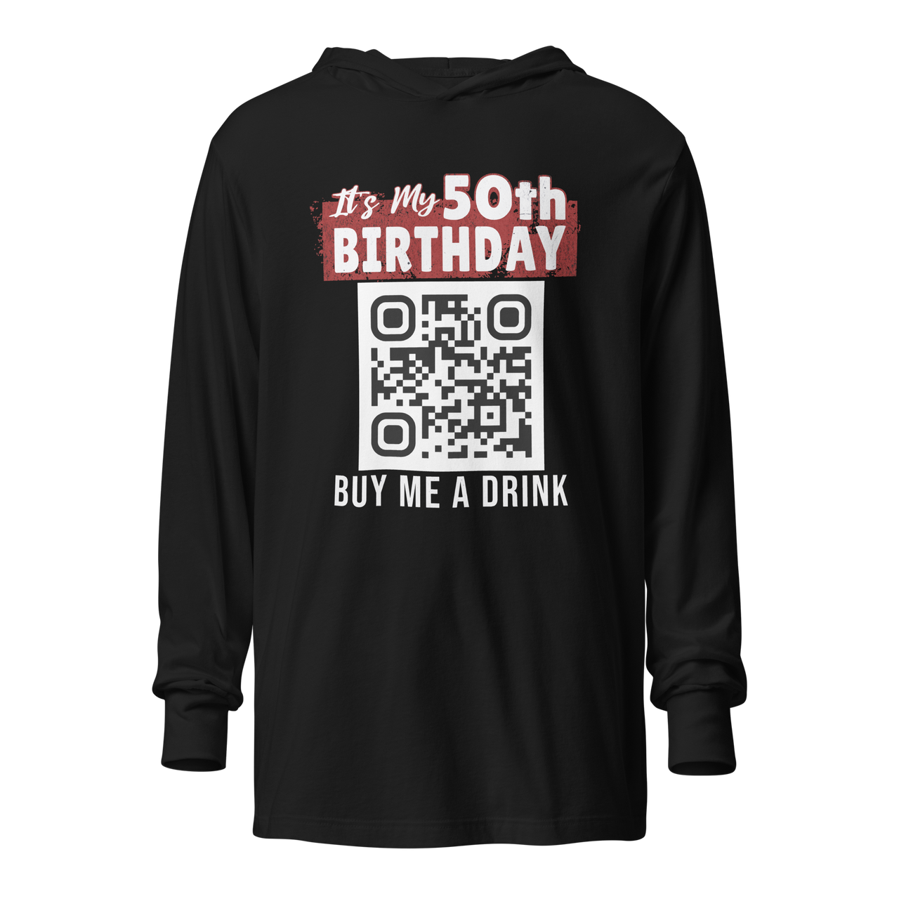 It's My 50th Birthday Buy Me A Drink Lightweight Hoodie - Personalizable