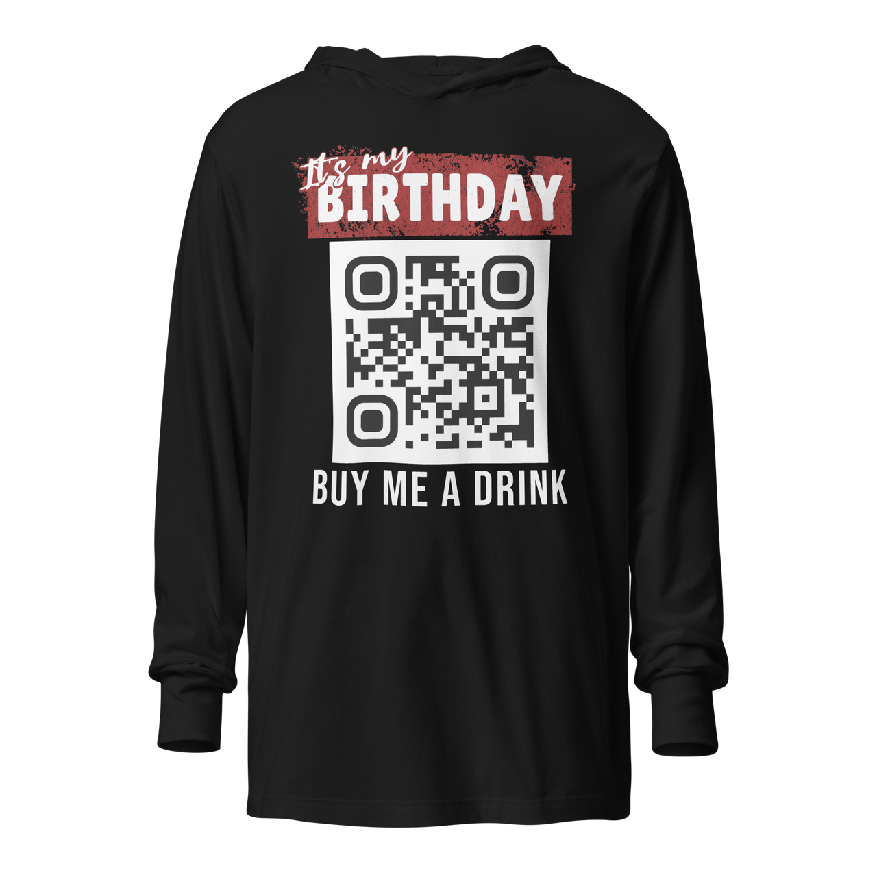 It's My Birthday Buy Me A Drink Lightweight Hoodie - Personalizable