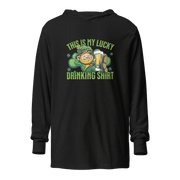 This Is My Lucky Drinking Shirt Hooded Long Sleeve Tee