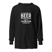 I Have a Beer in Each Hand Lightweight Hoodie - Stylish & Comfy DRINKING,LIGHTWEIGHT HOODIE,MENS,New,SPRING BREAK,UNISEX,WOMENS