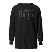 Life Happens Tequila Helps Hoodie: Lightweight & Stylish DRINKING,LIGHTWEIGHT HOODIE,MENS,New,TEQUILA,UNISEX,WOMENS Dayzzed Apparel