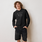 "Life Happens Wine Helps" Hoodie - Funny ApparelStay comfy with our lightweight hoodie. Perfect for layering, made from soft materials. Ideal funny apparel for everyday style.