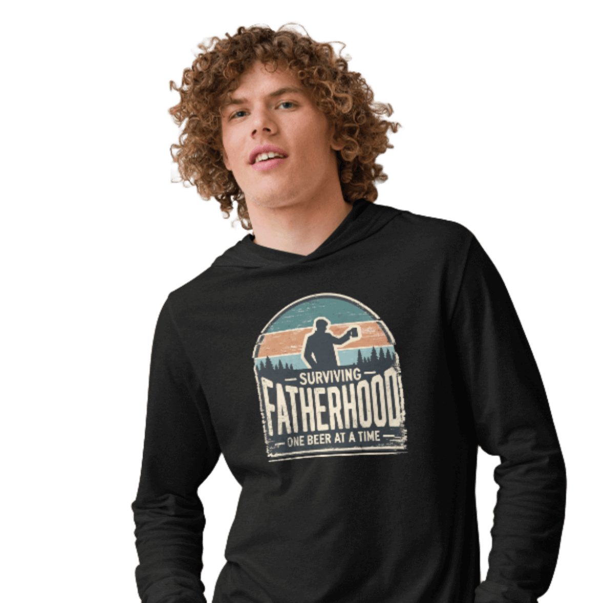 Surviving Fatherhood One Beer at a Time Lightweight Hoodie