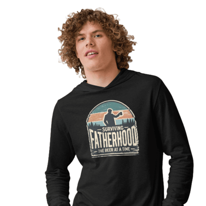 Surviving Fatherhood One Beer at a Time Lightweight Hoodie