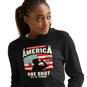 Gear up for Independence Day with our unique lightweight hoodie, featuring a patriotic design for memorable 4th of July celebrations and cool nights.