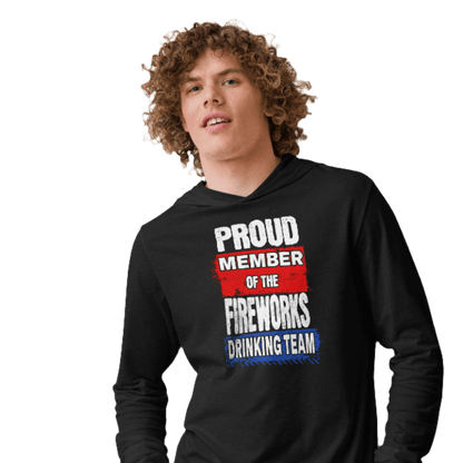 Proud Member of the Fireworks Drinking Team Lightweight Hoodie