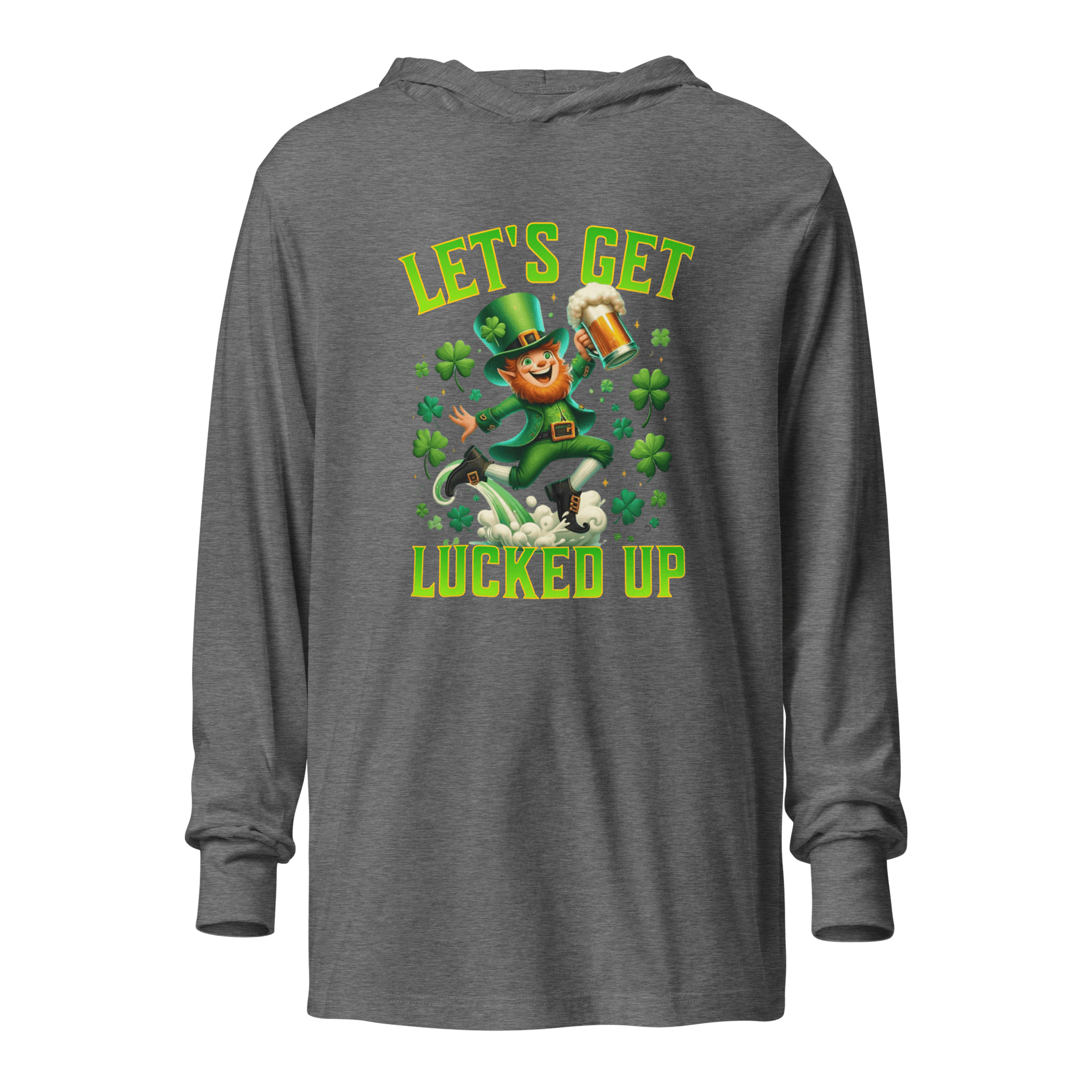 Let's Get Lucked Up Hooded Long Sleeve Tee