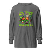 0% Irish 100% Hammered Hooded Long Sleeve Tee