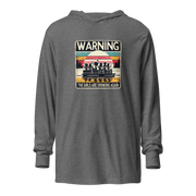 Lightweight hoodie with "Warning: The Girls Are Drinking Again" and girls on a pontoon boat under a retro sunset.