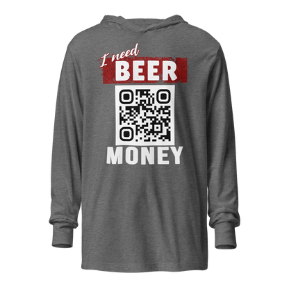 I Need Beer Money Lightweight Hoodie - Personalizable