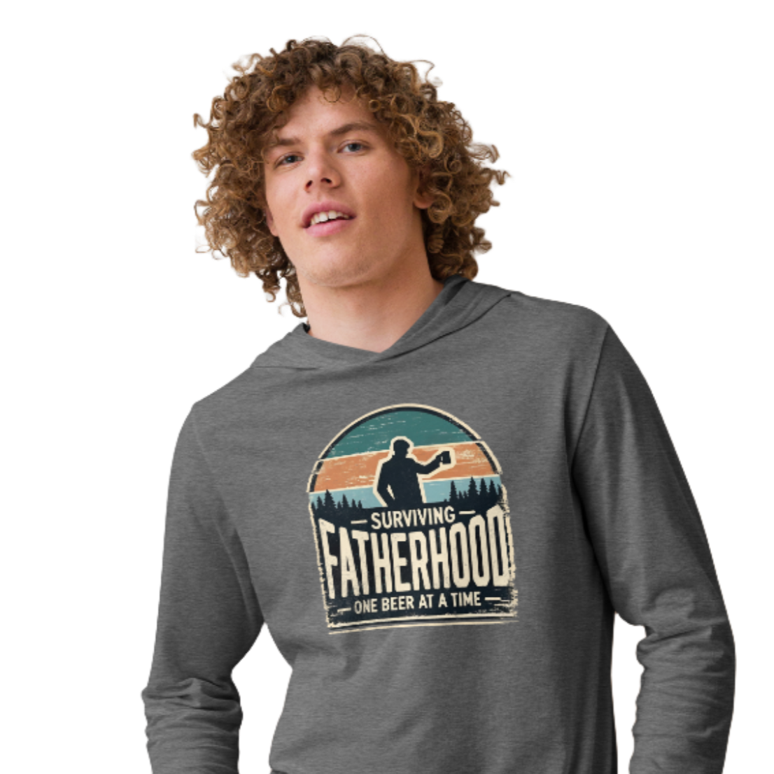 Surviving Fatherhood One Beer at a Time Lightweight Hoodie