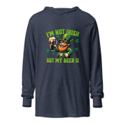 I'm Not Irish But My Beer Is Hooded long-sleeve tee