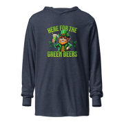 Here for the Green Beer Hooded Long Sleeve Tee