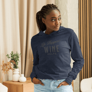 "Life Happens Wine Helps" Hoodie - Funny ApparelStay comfy with our lightweight hoodie. Perfect for layering, made from soft materials. Ideal funny apparel for everyday style.