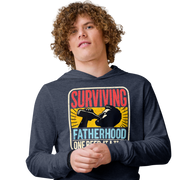 Celebrate fatherhood with our "Surviving Fatherhood One Beer at a Time" lightweight hoodie. Perfect gift for dads on Father's Day or any occasion.