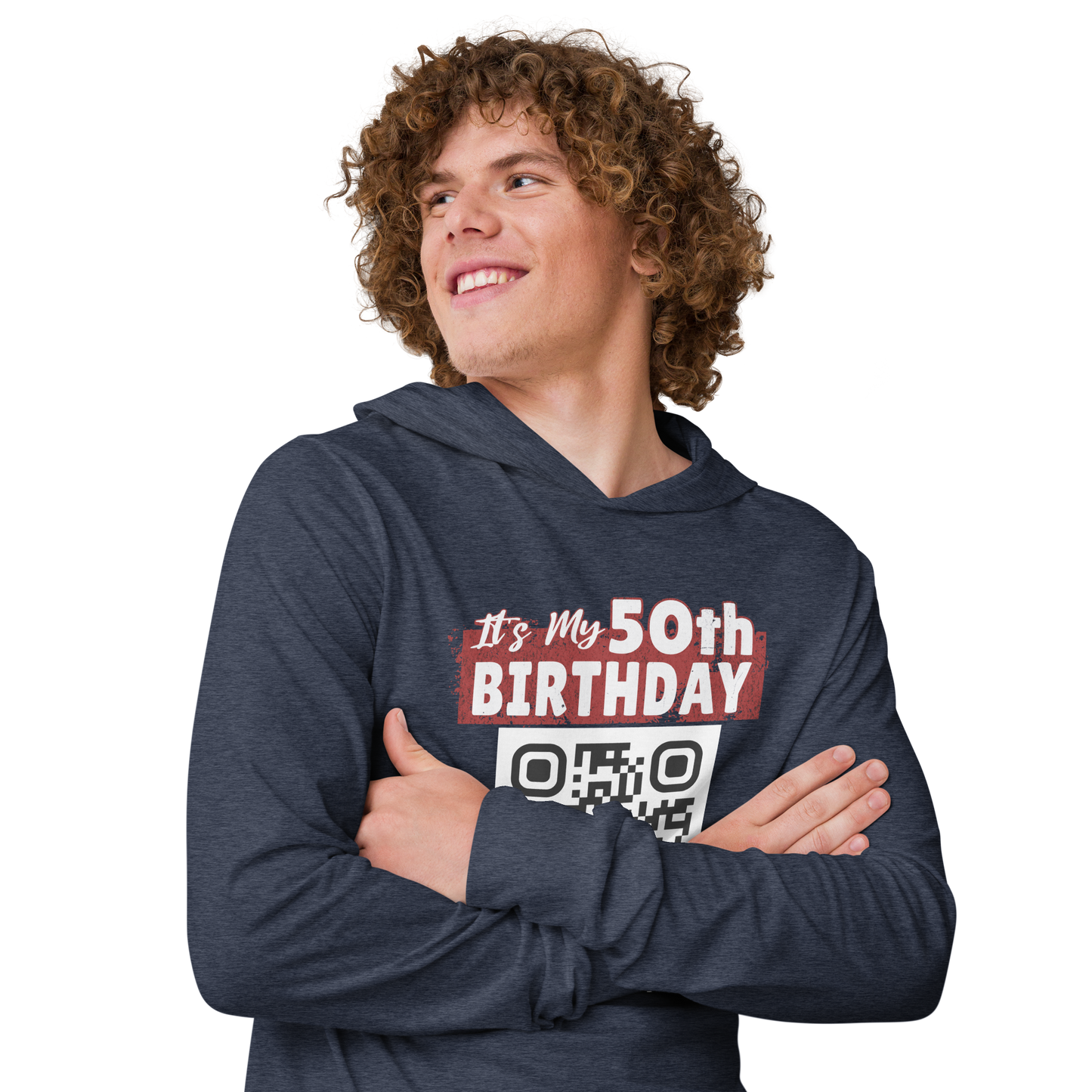 It's My 50th Birthday Buy Me A Drink Lightweight Hoodie - Personalizable
