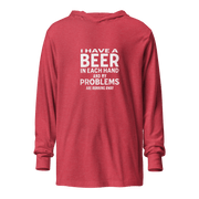 I Have a Beer in Each Hand Lightweight Hoodie - Stylish & Comfy DRINKING,LIGHTWEIGHT HOODIE,MENS,New,SPRING BREAK,UNISEX,WOMENS