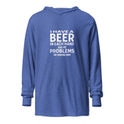 I Have a Beer in Each Hand Lightweight Hoodie - Stylish & Comfy DRINKING,LIGHTWEIGHT HOODIE,MENS,New,SPRING BREAK,UNISEX,WOMENS