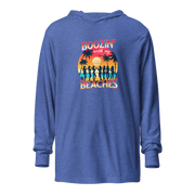 Cozy up in our 'Boozin' with My Beaches' Hoodie, perfect for beach evenings. Retro sunset and cocktails design.