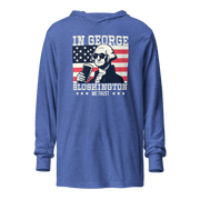 Celebrate with style in our In George Sloshington We Trust 4th of July hoodie! Perfect for cool nights & patriotic parties. Light & comfy with a unique design.