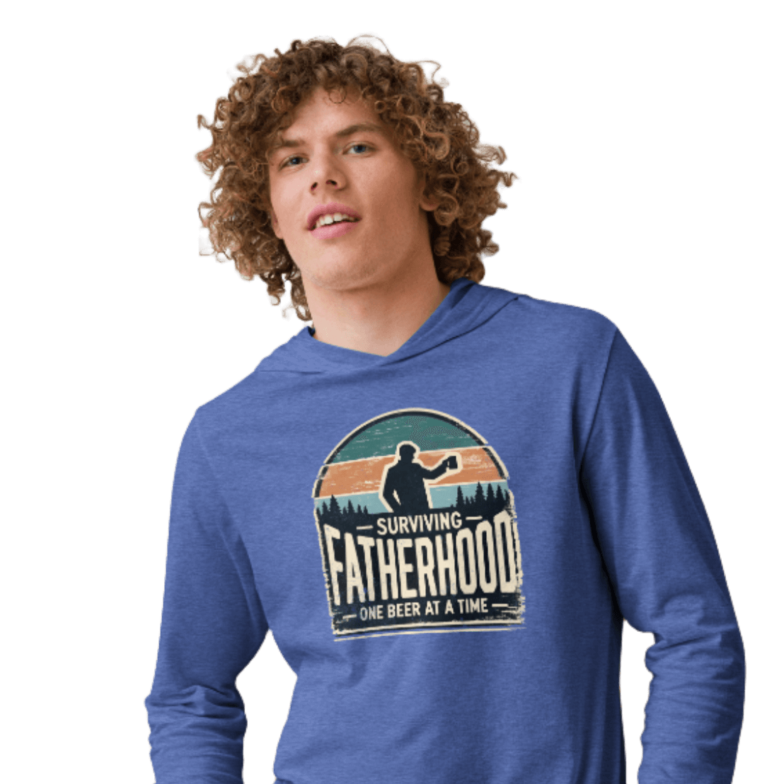 Surviving Fatherhood One Beer at a Time Lightweight Hoodie