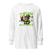 I'm Not Irish But My Beer Is Hooded long-sleeve tee