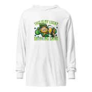 This Is My Lucky Drinking Shirt Hooded Long Sleeve Tee