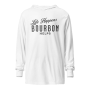 Life Happens Bourbon Helps Hoodie | Funny & Lightweight BOURBON,DRINKING,LIGHTWEIGHT HOODIE,MENS,New,UNISEX,WOMENS Dayzzed Apparel