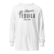 Life Happens Tequila Helps Hoodie: Lightweight & Stylish DRINKING,LIGHTWEIGHT HOODIE,MENS,New,TEQUILA,UNISEX,WOMENS Dayzzed Apparel