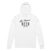 Life Happens Beer Helps Hoodie - Lightweight & Comfy BEER,DRINKING,LIGHTWEIGHT HOODIE,MENS,New,UNISEX,WOMENS Dayzzed Apparel