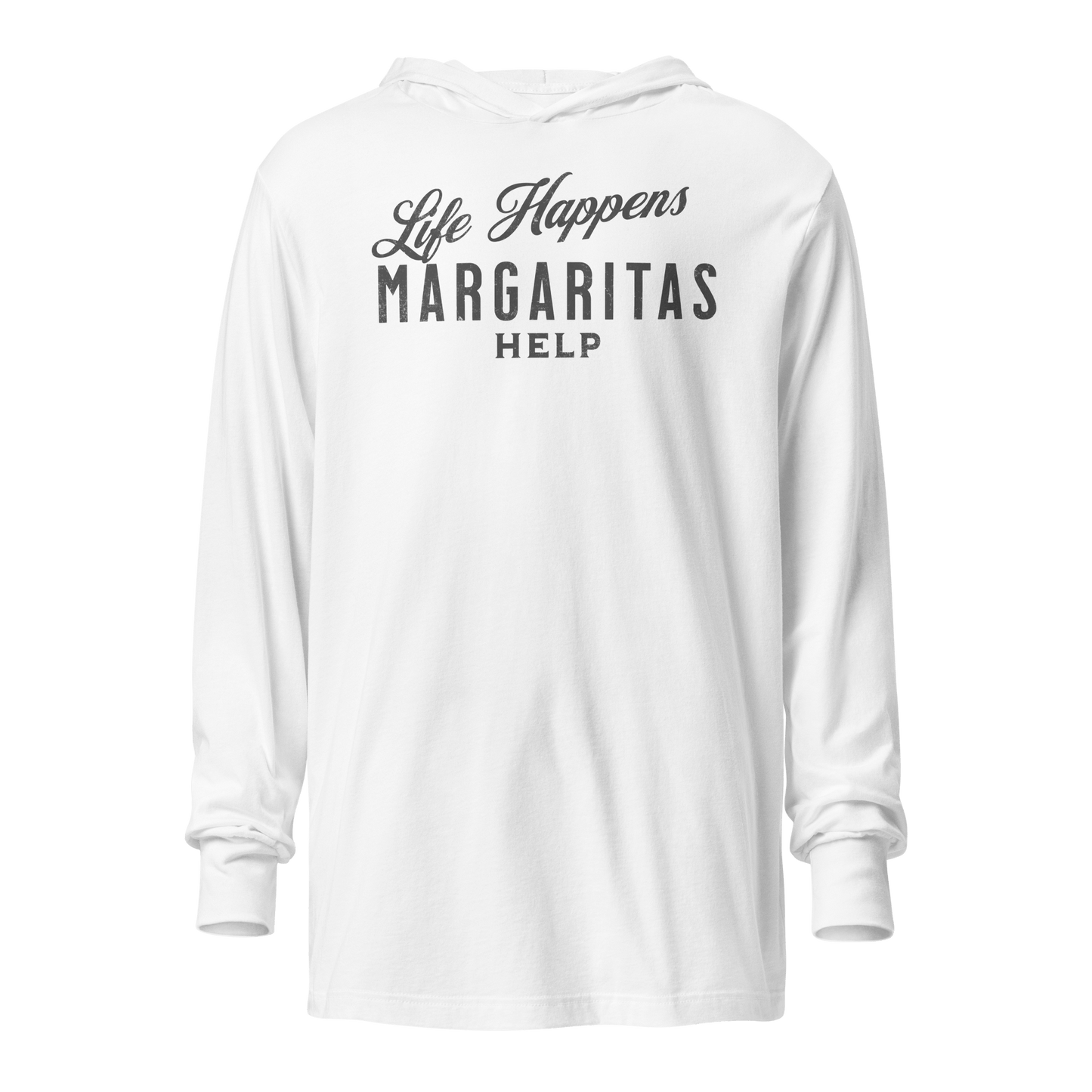 Life Happens Margaritas Help Hoodie - Stay Cozy & Stylish DRINKING,LIGHTWEIGHT HOODIE,MARGARITAS,MENS,New,UNISEX,WOMENS Dayzzed Apparel