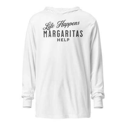 Life Happens Margaritas Help Hoodie - Stay Cozy & Stylish DRINKING,LIGHTWEIGHT HOODIE,MARGARITAS,MENS,New,UNISEX,WOMENS Dayzzed Apparel