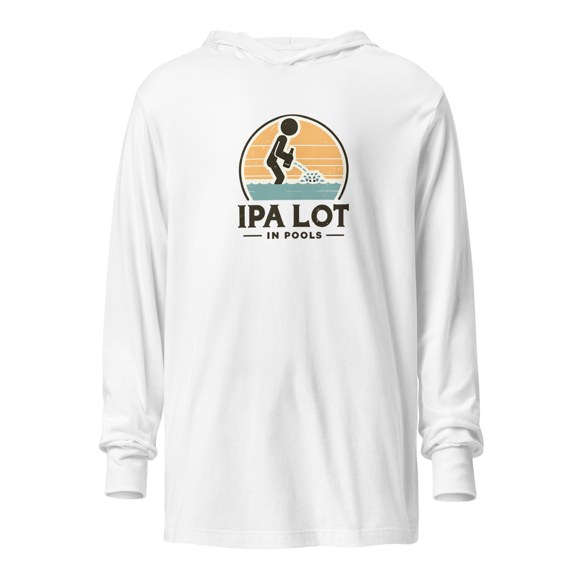 IPA a Lot in Pools Lightweight Hoodie - Beer Lover's Dream Grab this funny, lightweight hoodie perfect for beer lovers & poolside fun. Cozy, stylish, & made for all-year-round layering. Shop now & make a statement!