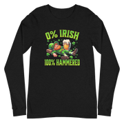 0% Irish 100% Hammered Long Sleeve Tee