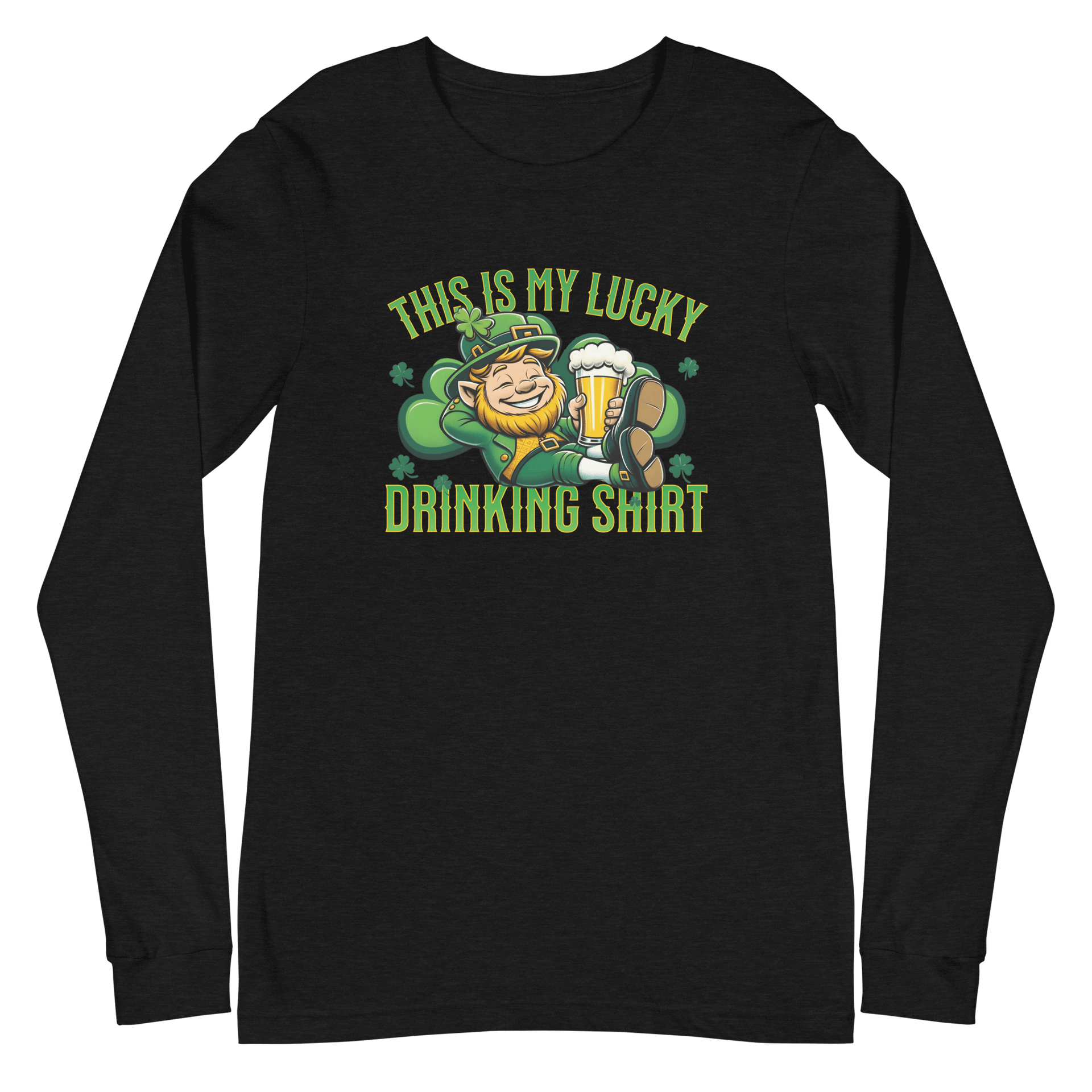 This Is My Lucky Drinking Shirt Long Sleeve Tee