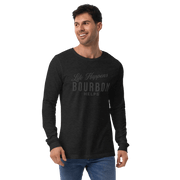 Life Happens Bourbon Helps Tee: Long Sleeve Versatility BOURBON,DRINKING,LONG SLEEVE TEE,MENS,New,UNISEX,WOMENS Dayzzed Apparel