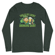 This Is My Lucky Drinking Shirt Long Sleeve Tee