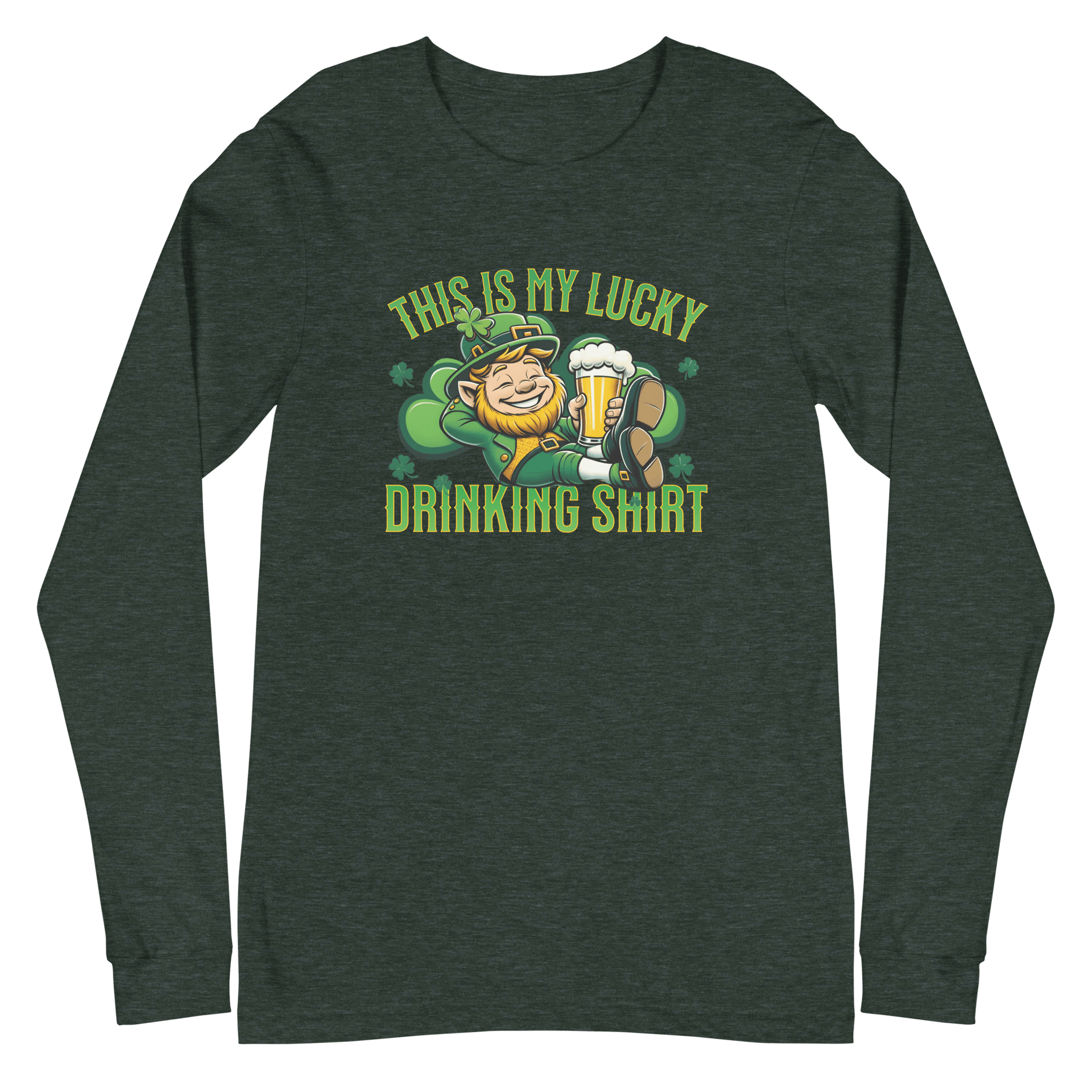 This Is My Lucky Drinking Shirt Long Sleeve Tee