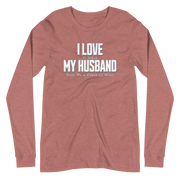 I Love It When My Husband Brings Me A Glass Of Wine Long-sleeved Tshirt