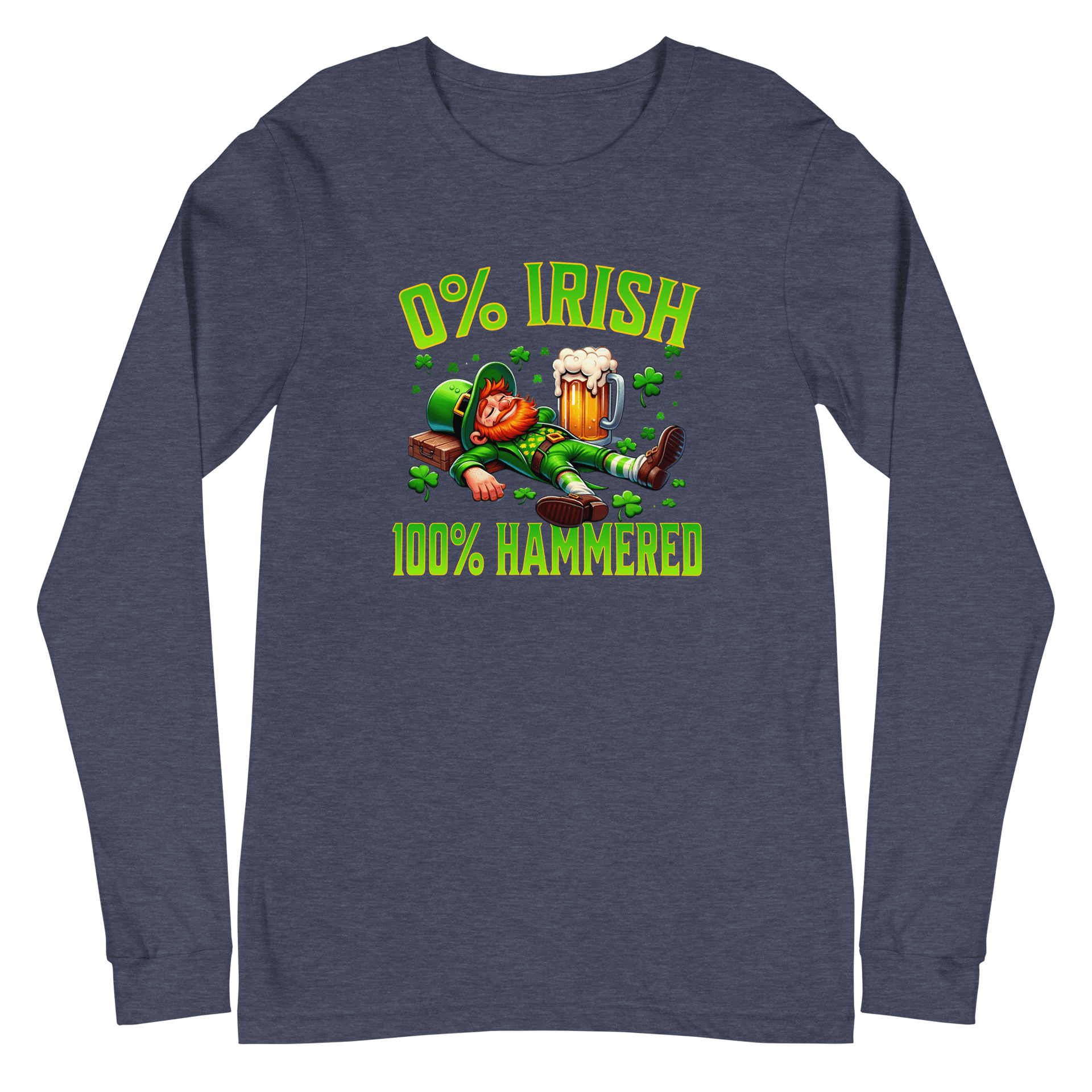 0% Irish 100% Hammered Long Sleeve Tee