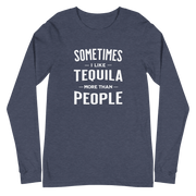 Sometimes I Like Tequila Long Sleeve Tee - Stylish & Comfy DRINKING,LONG SLEEVE TEE,MENS,New,SPRING BREAK,UNISEX,WOMENS