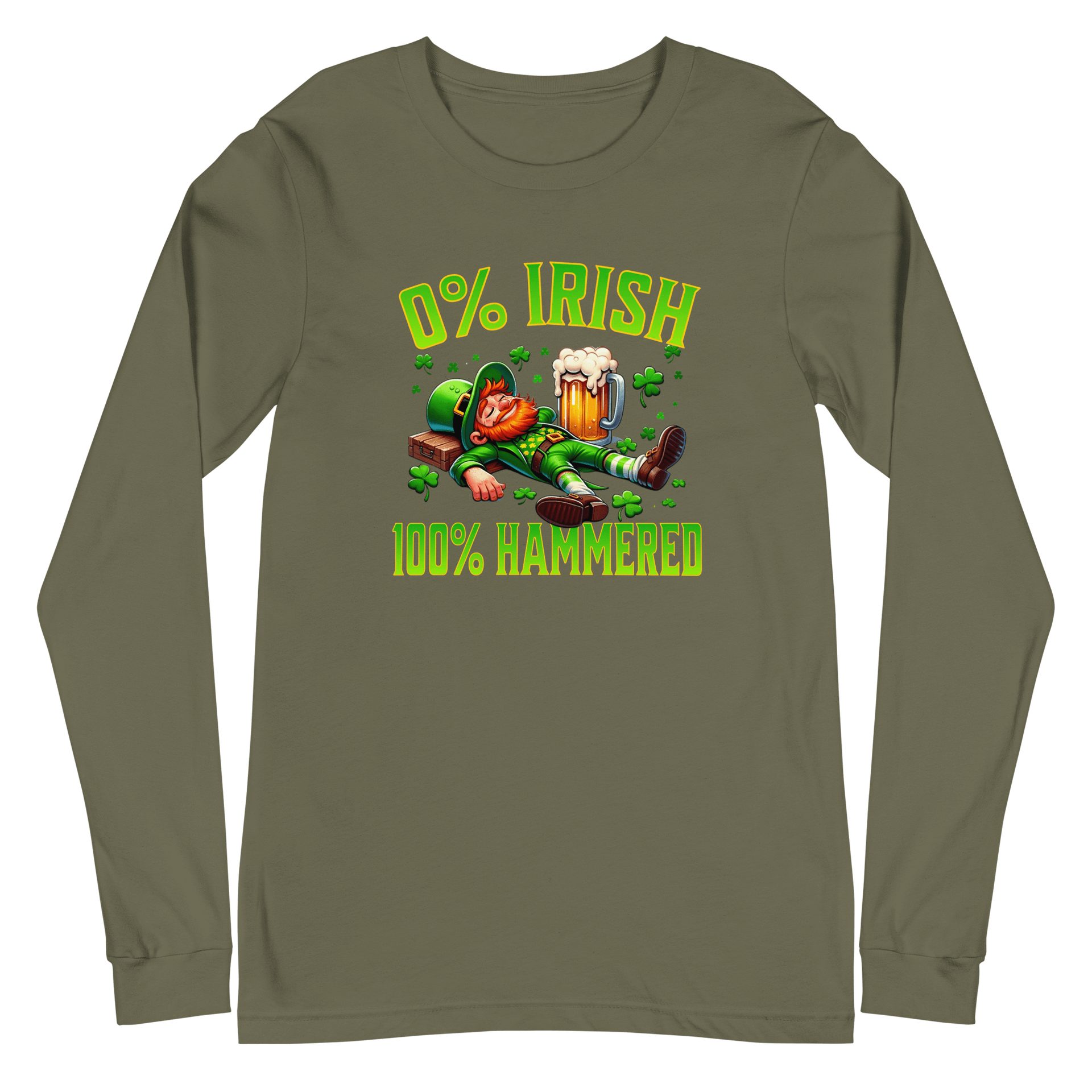 0% Irish 100% Hammered Long Sleeve Tee