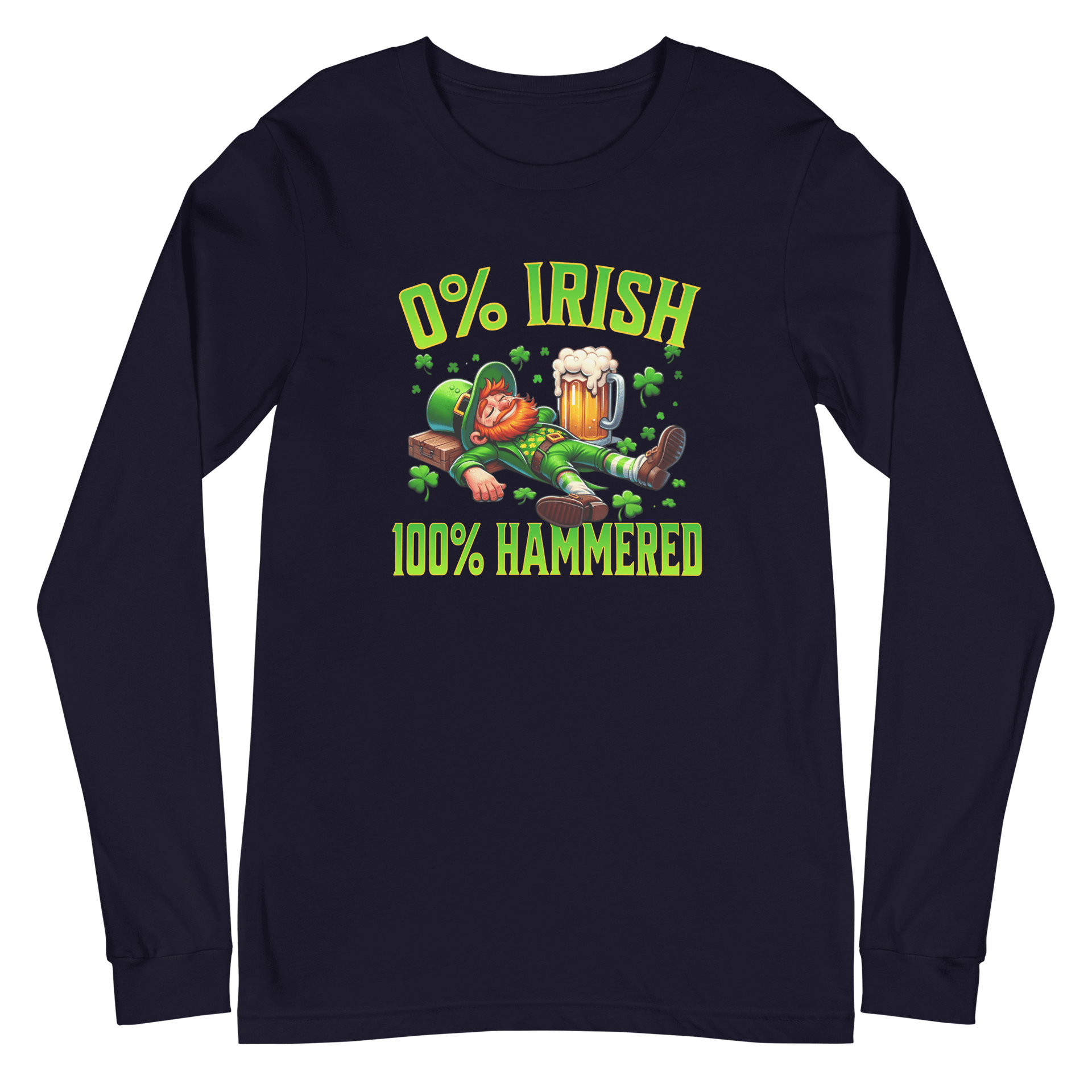 0% Irish 100% Hammered Long Sleeve Tee