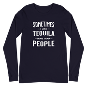 Sometimes I Like Tequila Long Sleeve Tee - Stylish & Comfy DRINKING,LONG SLEEVE TEE,MENS,New,SPRING BREAK,UNISEX,WOMENS