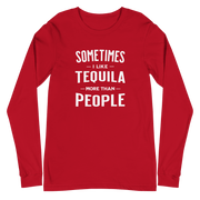 Sometimes I Like Tequila Long Sleeve Tee - Stylish & Comfy DRINKING,LONG SLEEVE TEE,MENS,New,SPRING BREAK,UNISEX,WOMENS