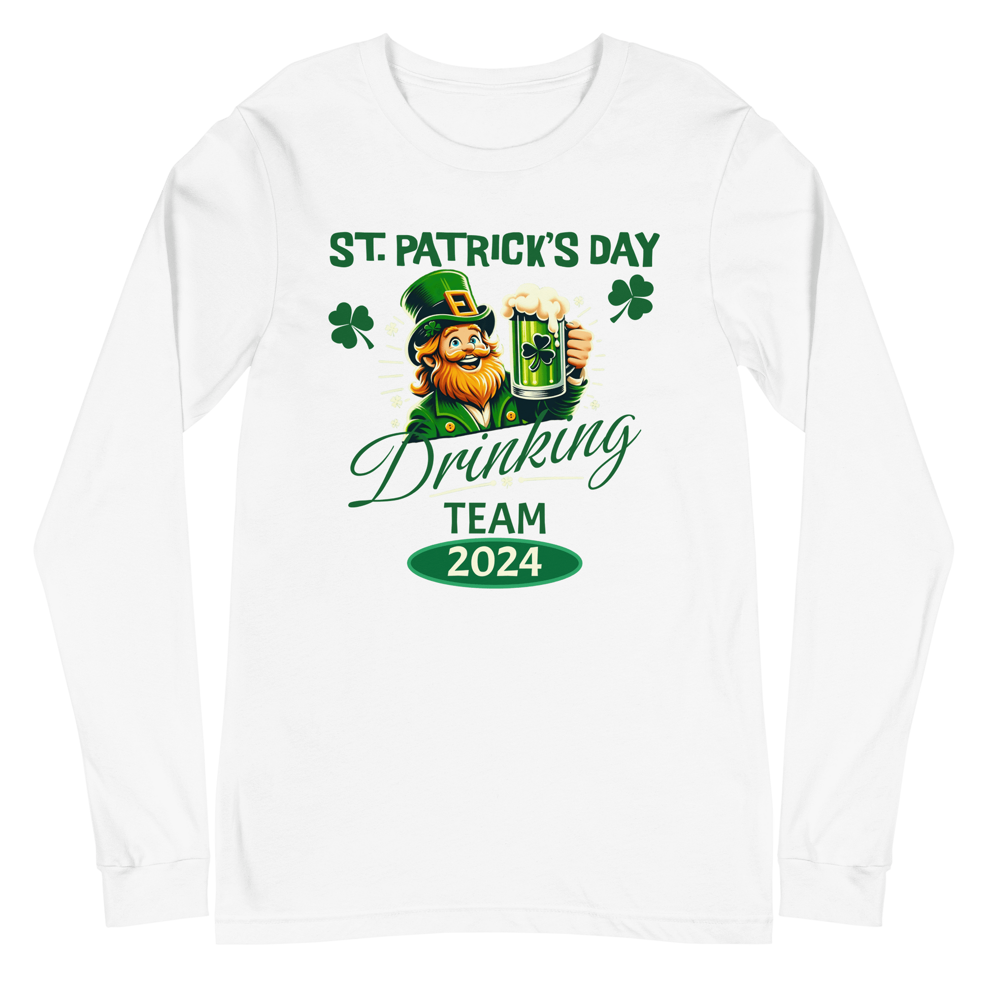 St Patricks Day Drinking Team Long Sleeve Tee