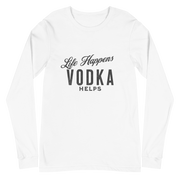 Life Happens Vodka Helps Tee: Ultimate Funny Drinking Shirt MENS,New,UNISEX,WOMENS Dayzzed Apparel