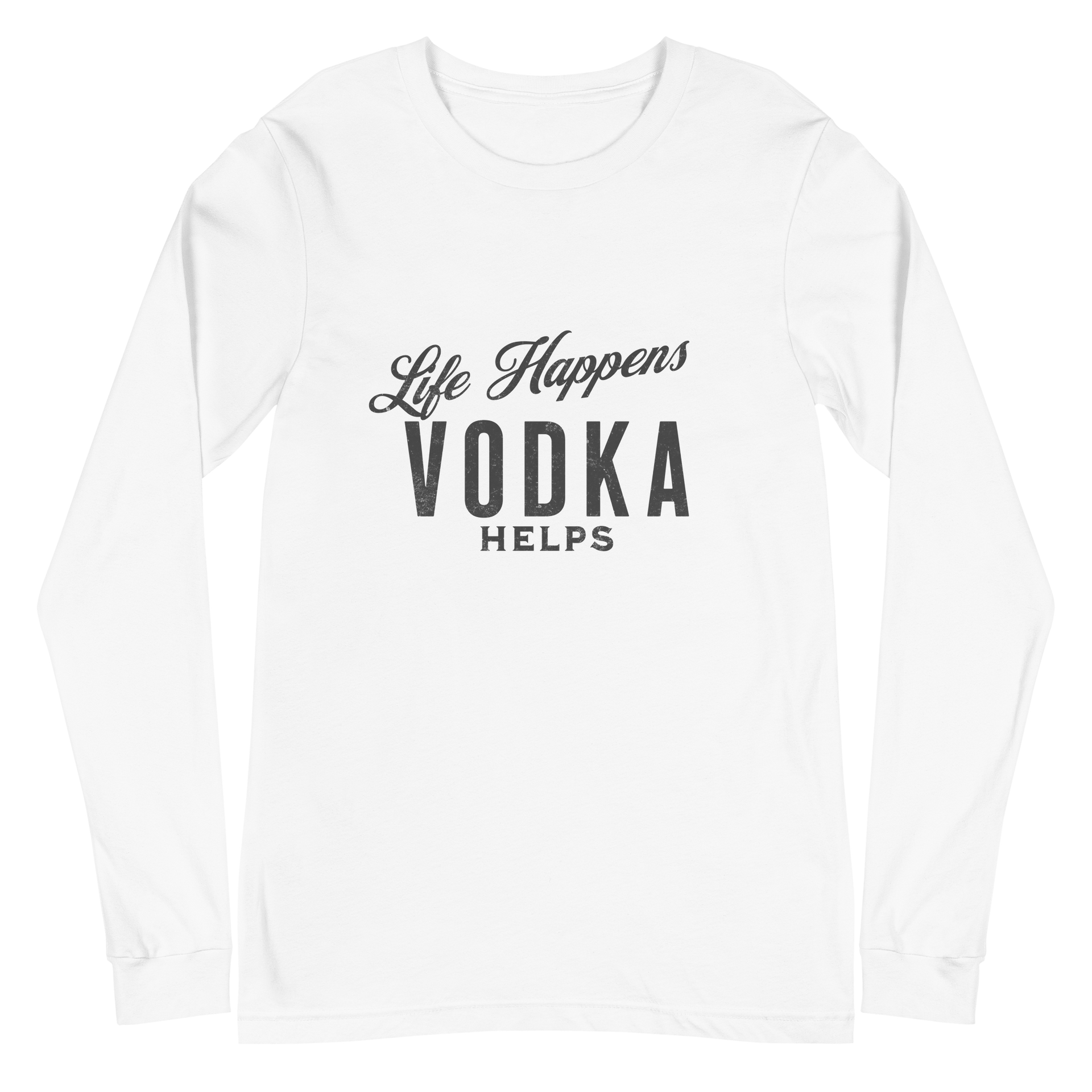 Life Happens Vodka Helps Tee: Ultimate Funny Drinking Shirt MENS,New,UNISEX,WOMENS Dayzzed Apparel