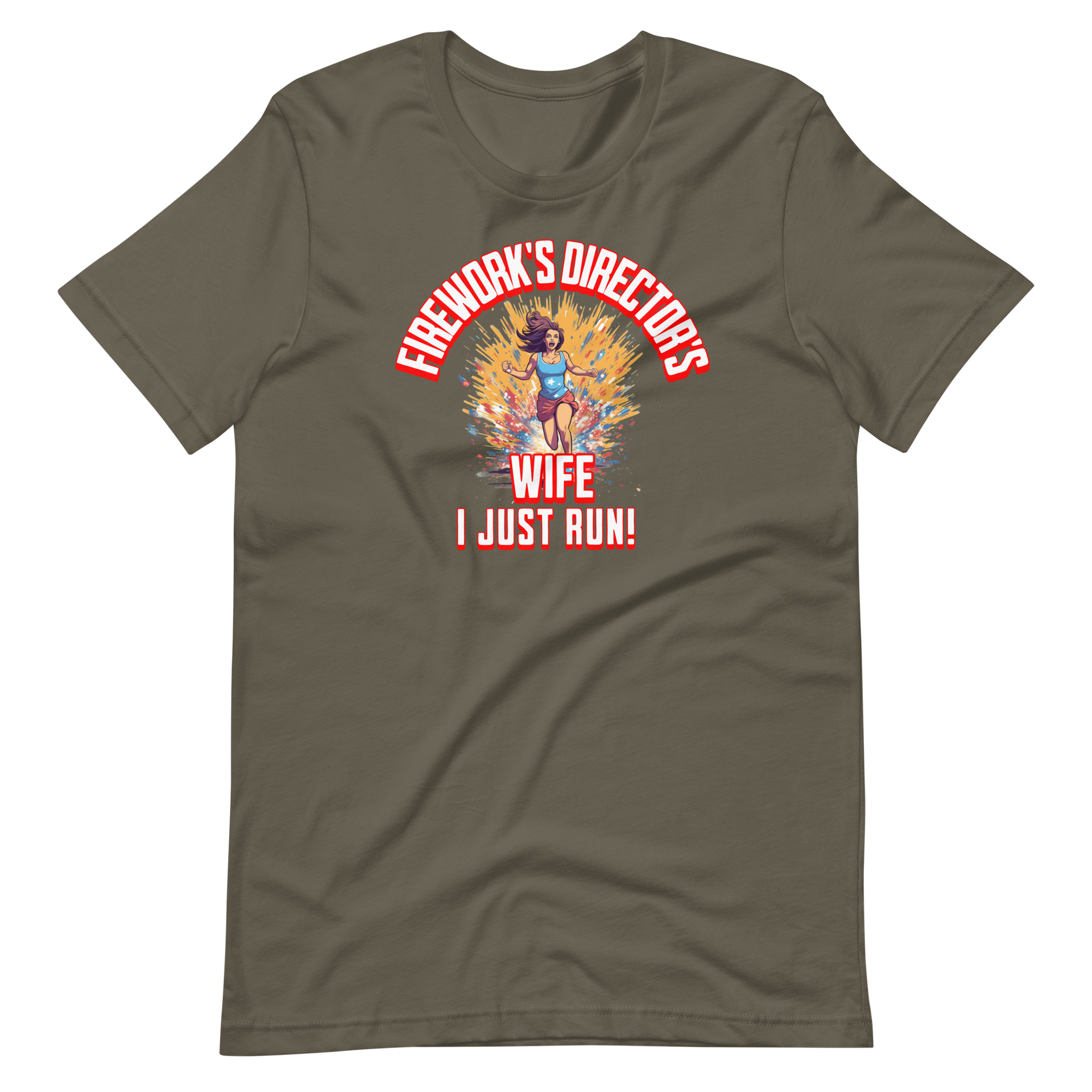 Fireworks Director's Wife I Just Run Women's T-shirt